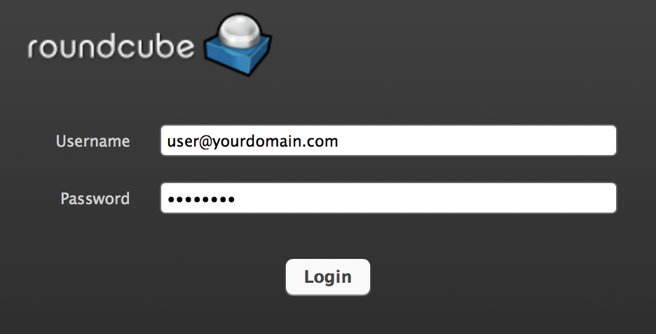 access roundcube